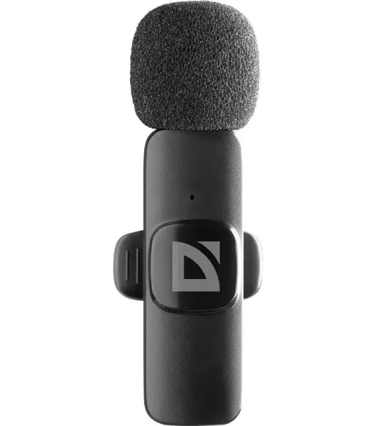 Петличный микрофон Defender Talky-137 wrls, черный, на прищепке, 1шт