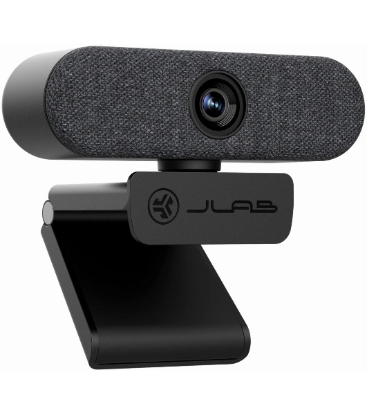 Веб-камера JLab Epic 2560x1440, 30 кадр/с, USB Type-A, микрофон (2 шт), автоматическая фокусировка, автоосвещение, универсальное крепление