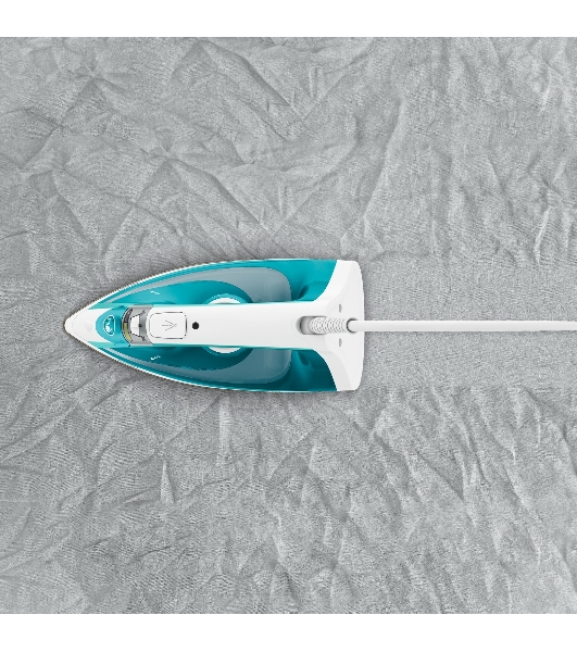 Утюг Tefal FV1R10F1 бирюзовый, 2000 Вт, 24 г/мин, 90 г/мин, 200 мл
