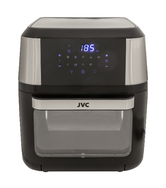 Аэрогриль JVC JK-MB060 черный, 2000 Вт, 12 л, сенсор, 9 программ
