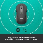 Мышь беспроводная Logitech Signature M650 L черный, 4000 dpi, радиоканал, Bluetooth, USB, кнопки - 5, фото7
