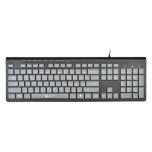 Клавиатура Oklick 480M проводная, USB, черный/серый