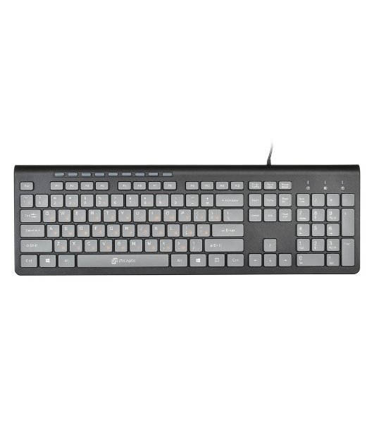 Клавиатура Oklick 480M проводная, USB, черный/серый