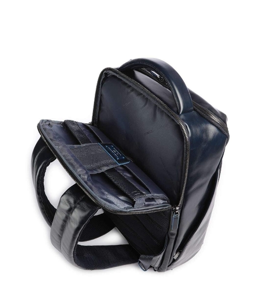 Рюкзак мужской Piquadro Blue Square CA6591B2/BLU2, кожа, темно-синий