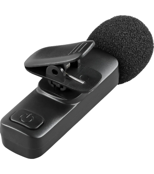 Петличный микрофон Defender Talky-137 wrls, черный, на прищепке, 1шт