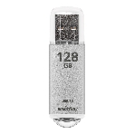Флешка USB Smartbuy V-Cut Silver (SB128 GbVC-S3), 128Gb, USB 3.0, R/W 75/30, серебристый, фото 1
