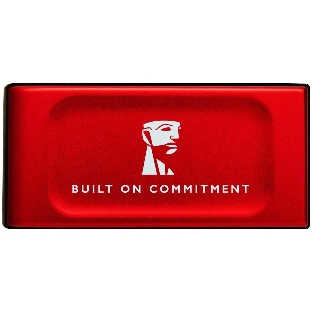 Внешний SSD Kingston XS1000, 2TB, USB 3.2 Gen 2 Type-C, R/W 1050/1000, красный