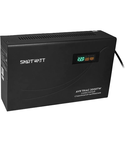 Стабилизатор напряжения Smartwatt AVR Triac 2000TW 2000ВА черный