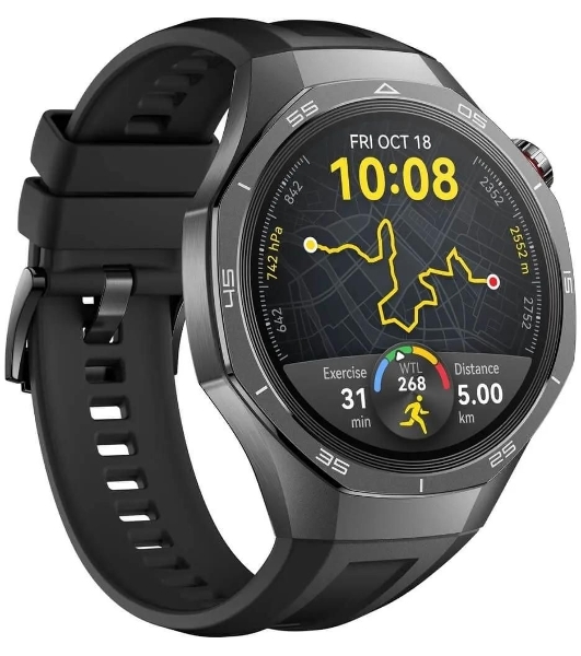 Умные часы Huawei Watch GT 5 Pro VLI-B29, 1.43' AMOLED, Bluetooth, NFC, GPS, IP69K, черный