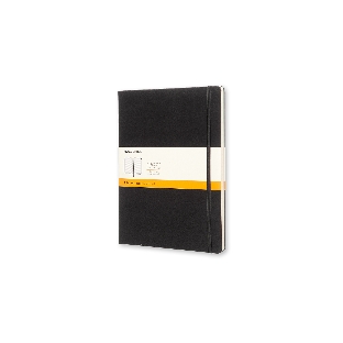 Блокнот Moleskine Classic, 192стр, в линейку, твердая обложка, черный qp090