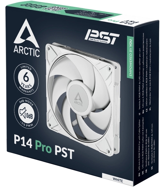 Вентилятор корпусной ARCTIC P14 Pro PST (белый) - retail (ACFAN00317A)