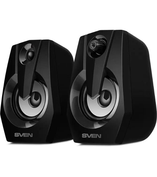 Акустическая система SVEN 370 2.0 черные (2x2W, USB, RGb подсветка)