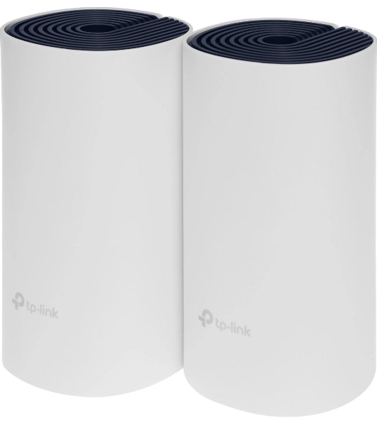 Бесшовный Mesh роутер TP-Link DECO P9 (2-PACK) AC1200 10/100/1000BASE-TX белый (упак.:2шт)