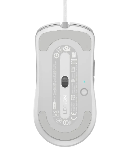 Мышь проводная Lenovo Legion M300s белый, 8000 dpi, USB, кнопки - 6