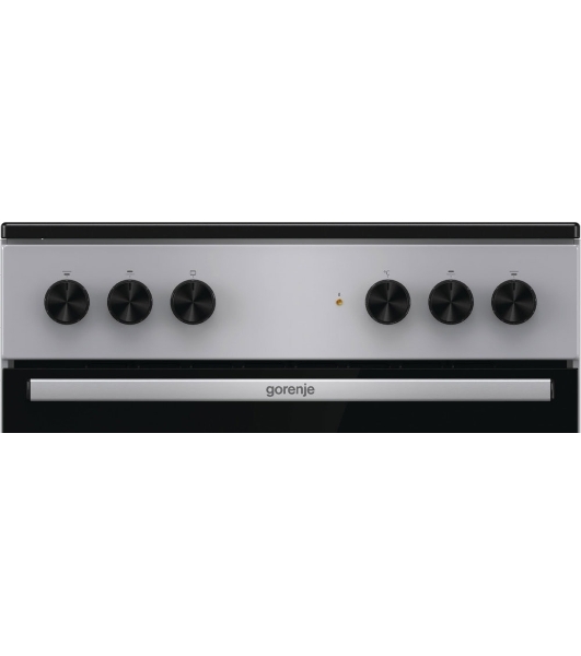 Плита электрическая Gorenje GEC6A11SG серый, конфорок 4 электрических, духовка 65 л, 60 см x 85 см x 60 см