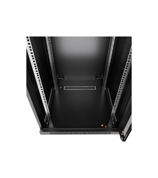 Шкаф телекоммуникационный настенный Cabeus SH-05F, 19', 15U, 769х600х600 мм (ВхШхГ), дверь: стекло, разборный, черный