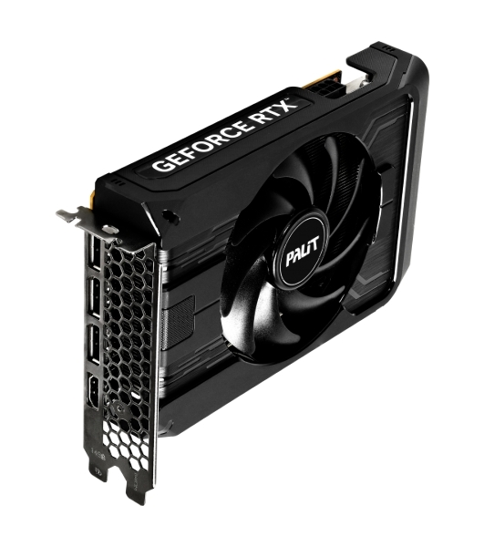 Видеокарта Palit GeForce RTX 5050 StormX OC, NVIDIA RTX 5050, 8 ГБ GDDR6, 128 бит, PCI-e 5.0, 1xHDMI, 3xDP, 2617 МГц