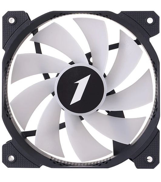 Вентилятор для корпуса 1STPLAYER F7R Black F7R-BK 120mm, 600-1800rpm, 56.34CFM, 36.99dBa, BULK