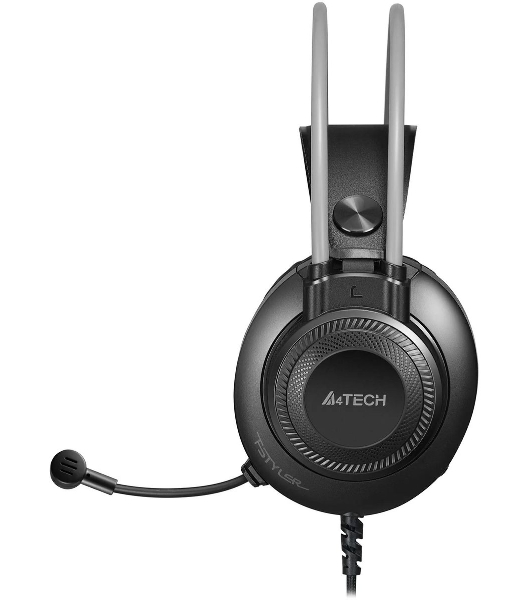 Гарнитура A4Tech Fstyler FH200U серый, проводная