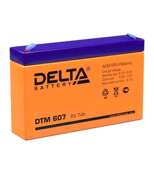 Батарея для ИБП Delta DTM 607 (6V, 7Ah)