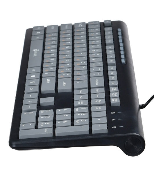 Клавиатура Oklick 480M проводная, USB, черный/серый