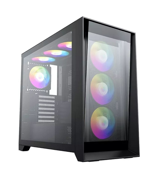 Компьютерный корпус 'Lagrange'; ATX, черный, FANS: 120мм ARGb: 3 Top + 1 Rear + HUB. Drive bay int: 3x3,5'; + 3x2,5';. 2xUSB 3.0+1xUSB-C, Audio I/O, Up to 14x120мм Fans, GPU up to 425мм, PSU max 270мм, CPU cooler up to 190мм, SPCC 1,0мм metal, 4мм TG side panel