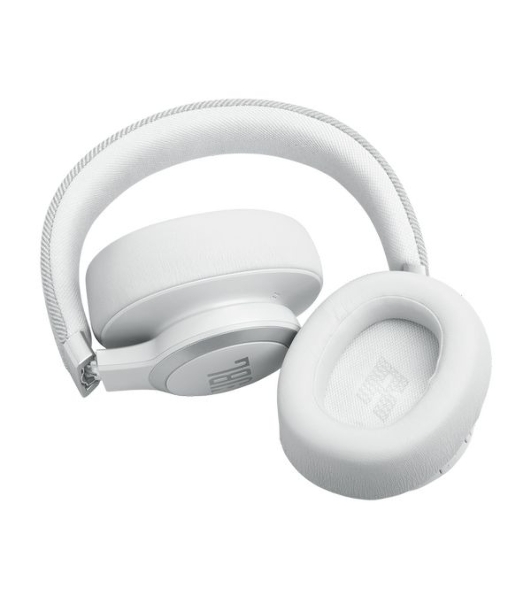 Беспроводные/проводные наушники JBL Live 770NC белый, полноразмерные, Bluetooth + проводной, адаптивное шумоподавление