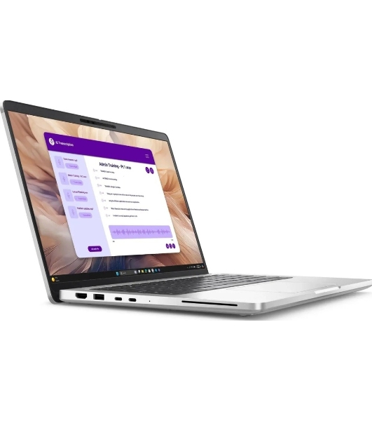 Ноутбук Dell Pro 14 Plus Core Ultra 5 235U 16Gb SSD512Gb Intel Graphics 14' WVA FHD+ (1920x1200) Linux grey WiFi BT Cam (PRO14PL-5653)
