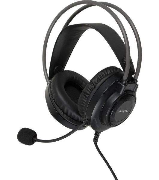 Гарнитура A4Tech Fstyler FH200U серый, проводная