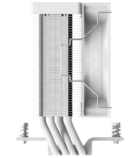 Кулер для процессора Ocypus Gaммa A40 WH ARGB Gaммa-A40-WH1AAWN00X-GL белый 100мм алюминий+медь 29,5db 4-pin 200W 133мм