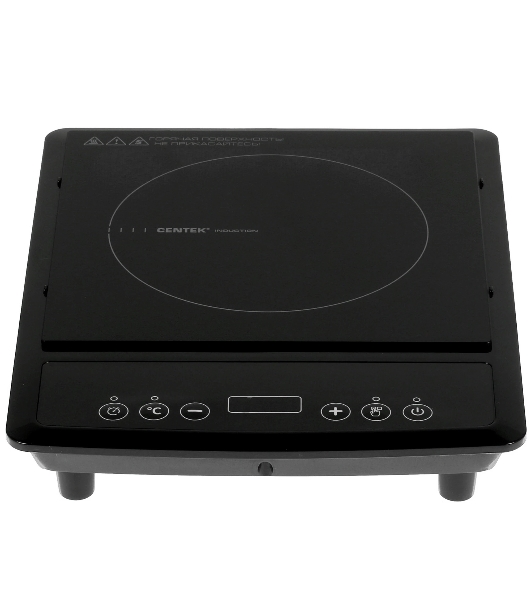 Плита настольная электрическая Centek CT-1518 чёрный, 2 кВт, индукция, конфорки - 1, стеклокерамика, сенсор