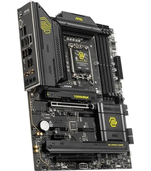Материнская плата MSI MAG B860 TOMAHAWK WIFI, LGA 1851, Intel B860, 4xDDR5, 4xSATA, 3xM.2, 1xPCIe 4.0 x4, 1xPCIe 5.0 x16, 1xDP, 1xHDMI, 1xUSB-C, 1x 5Gb LAN, 4xUSB-A 2.0, 4xUSB-A 3.2 Gen 2, 7.1, 2x3.5 мм, TOSLINK, ATX