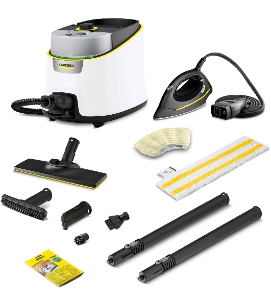Пароочиститель напольный Karcher SC 4 Deluxe Iron EasyFix 2200Вт белый