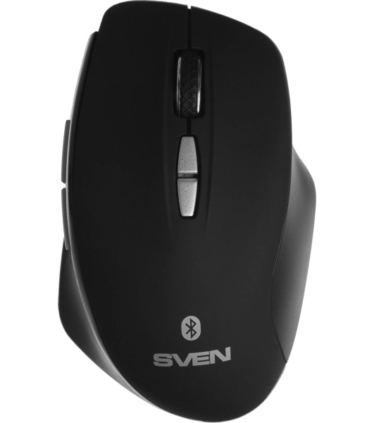Мышь беспроводная SVEN RX-590SW черный, 1600 dpi, радиоканал, Bluetooth, USB, кнопки - 7