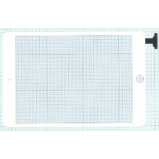 Сенсорное стекло (тачскрин) Ipad mini 3 (retina) no IC (A1599, A1600). белое