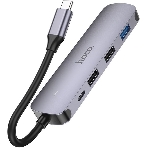 USB-концентратор Hoco HB27, USB Type-C, HDMI/PD/USB 3.0/USB 2.0, USB Type-C, фото3