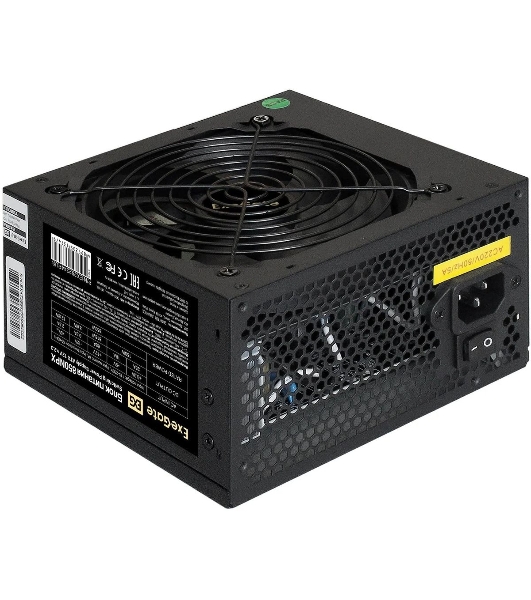 Блок питания ExeGate 850NPX (EX292244RUS-PC), 850W, (ATX, PC, 12cm fan, 24pin, 2x(4+4)pin, 2xPCI-E, 5xSATA, 3xIDE, черный, кабель 220V в комплекте 1,8м)