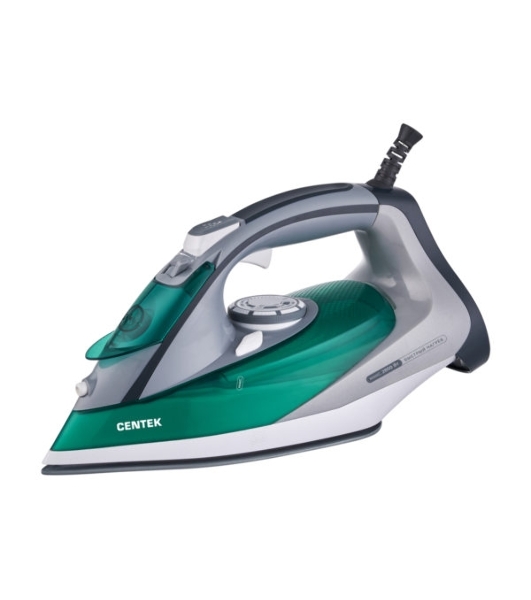 Утюг Centek CT-2309 зеленый/серый, 2800 Вт, 40 г/мин, 145 г/мин, 270 мл
