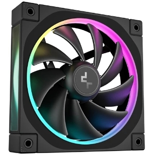 Вентилятор для корпуса DEEPCOOL FL12 черный, 120 мм, 2150 об/мин, 32 дБ, 4 pin