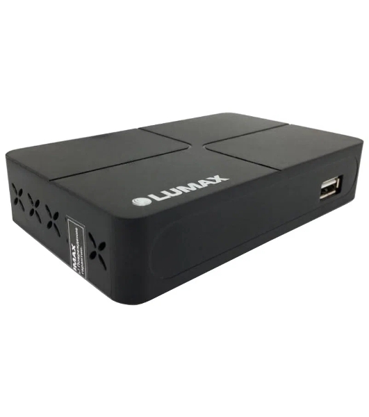 Приставка для цифрового ТВ LUMAX DV2118HD черный, DVB-T2, DVB-T, DVB-C, HDMI, USB 2.0