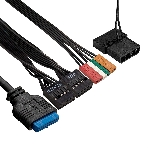 Компьютерный корпус Minitower ExeGate mEVO-9302-RGb (mATX, без БП, 2хUSB+1хUSB 3.0, HD аудио, черный с RGb подсветкой), фото2