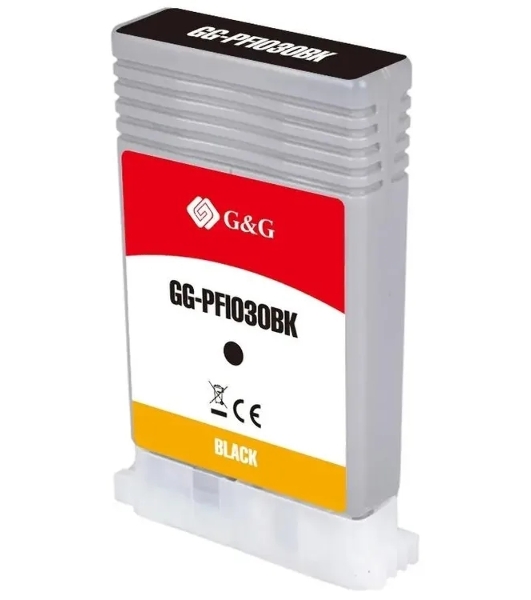 Картридж струйный G&G GG-PFI030BK PFI-030BK черный (55мл) для Canon imagePrograf TA-20/30 TM-240/340