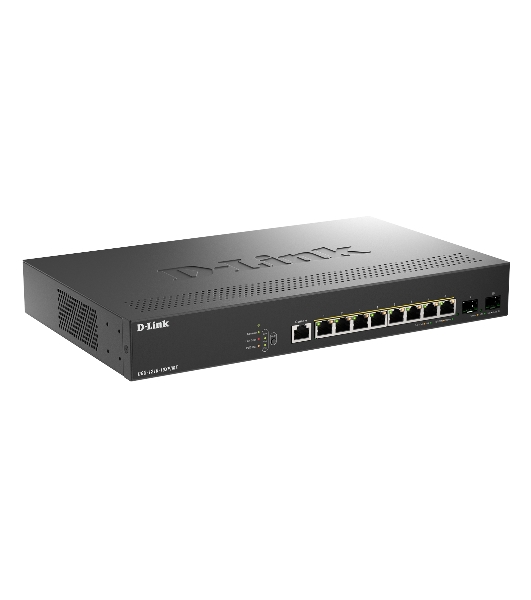 Коммутатор D-Link DGS-1210-10XP/ME/C1A, 8×1 Гбит/с + 2×10 Гбит/с SFP+, управляемый