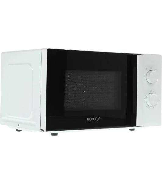 Микроволновая печь Gorenje MO20E1WH белый, 20 л, 800 Вт, переключатели - поворотный механизм