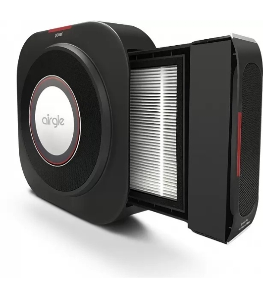 Очиститель воздуха Airgle AG25 чёрный, 9 Вт, 15 м², HEPA-фильтр, угольный фильтр, фотокаталитический фильтр
