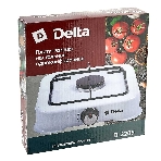Плита настольная газовая Delta D-2205 белый, 2.2 кВт, газ, конфорки - 1, эмаль, поворотные переключатели, фото2