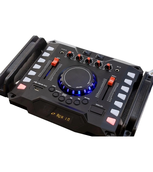 Минисистема SUPRA SMB-2150 черный 1200Вт FM USB BT SD (в комплекте: активн.+пассив.колонки)