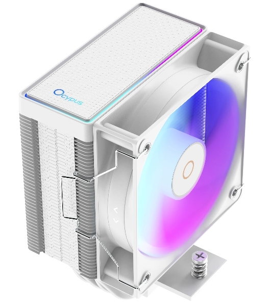 Кулер для процессора Ocypus Gaммa A40 WH ARGB Gaммa-A40-WH1AAWN00X-GL белый 100мм алюминий+медь 29,5db 4-pin 200W 133мм