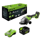 Углошлифовальная машина Greenworks GD24AG 758Вт 10500об/мин рез.шпин.:M14 d=125мм (3200207CUH), фото 1