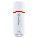 Флешка USB SmartBuy Crown white (SB32GbCRW-W), 32Gb, USB 2.0, R/W 15/5, белый/красный, фото 1